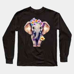 baby elephant Long Sleeve T-Shirt